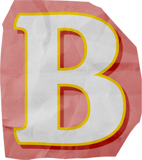 Ransom Cut Out Letter B